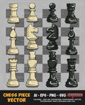 Chess Piece Vector Bundle FOR SALE