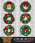 Christmas Wreath Vector Bundle