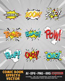 Comic Book Effects Vector Bundle