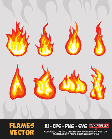 Flames Vector Bundle FOR SALE