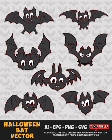 Halloween Bat Vector Bundle FOR SALE