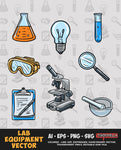 Lab Equipment Vector Bundle FOR SALE