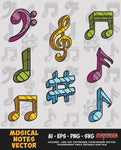 Musical Notes Vector Bundle FOR SALE