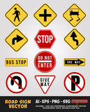 Road Sign Vector Bundle FOR SALE