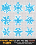 Snowflakes Vector Bundle FOR SALE