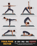 Yoga Pose Vector Bundle FOR SALE